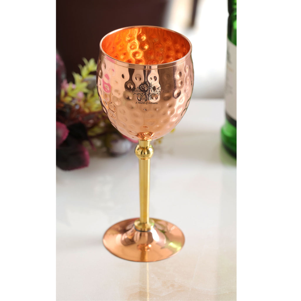 Indian Art Villa Copper Champagne Glass 7.3'' Inch