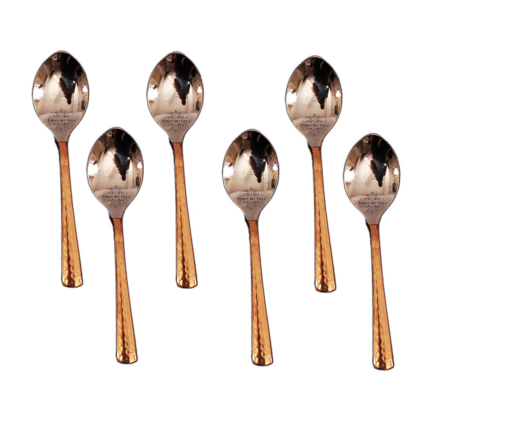 Indian Art Villa Steel Copper Small Spoon (Tea Spoon)