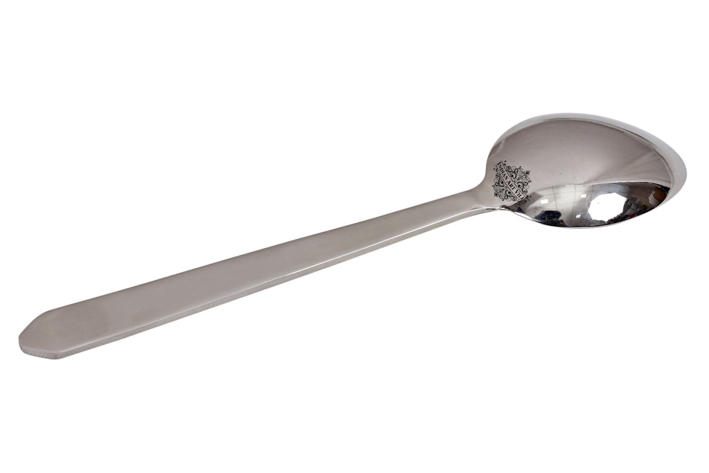 INDIAN ART VILLA Stainless Steel Triangle Edge Matt finish Baby Spoon Cutlery Set