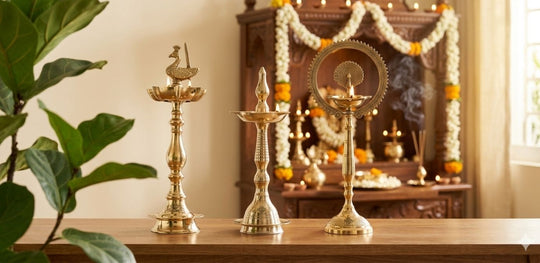 Brass Diya and Oil Lamps