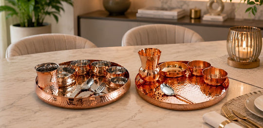 Copper thali set