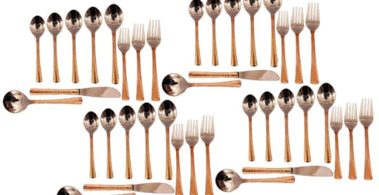 Copper Cutlery Set