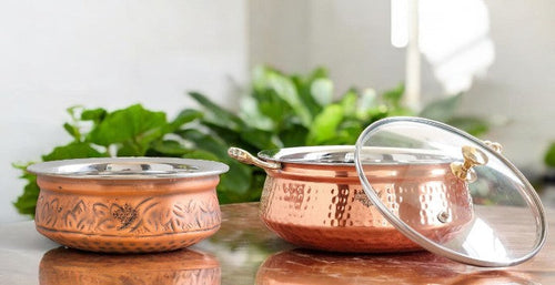Copper & Steel Copper Handi