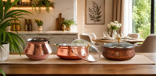 Copper & Steel Copper Handi