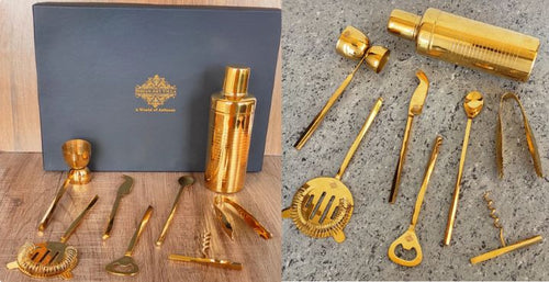 Stainless Steel & Copper Barware