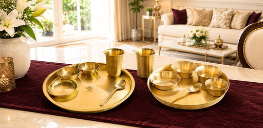 Brass dinner sets