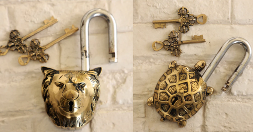 Brass Door Vintage Pad Locks & Door Handles