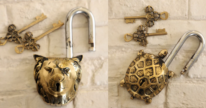 Brass Door Vintage Locks