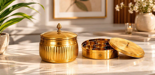 Brass Kitchen Storage