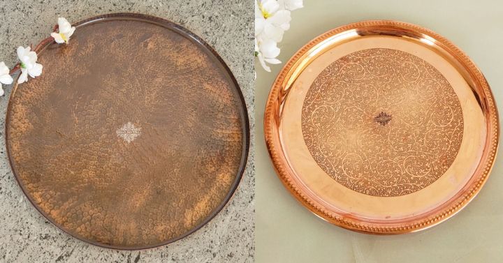 Copper Plate and Thali