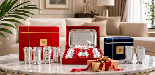 Silver plated drinkware