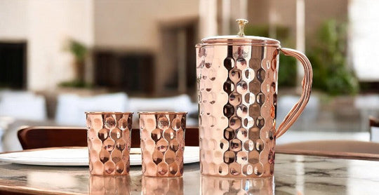 copper drinkware set