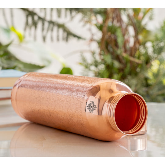 Doctor's Choice Pure Copper Water Bottle with Ergonomic Design