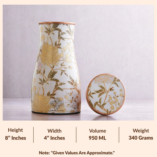 Pure Copper Gold Print Luxury Design Bedroom Bottle-950 ml