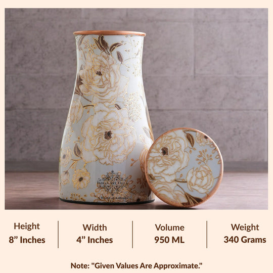 Pure Copper Gold Print Luxury Design Bedroom Bottle-950 ml