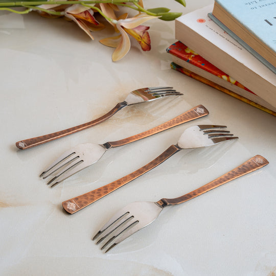 Steel Copper Desert Fork- Antique Finish Design