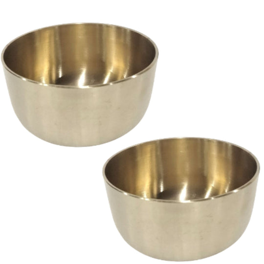 Brass Bowl With Matt Finish Design, Diameter-8.89 cm