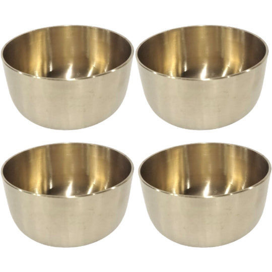 Brass Bowl With Matt Finish Design, Diameter-8.89 cm
