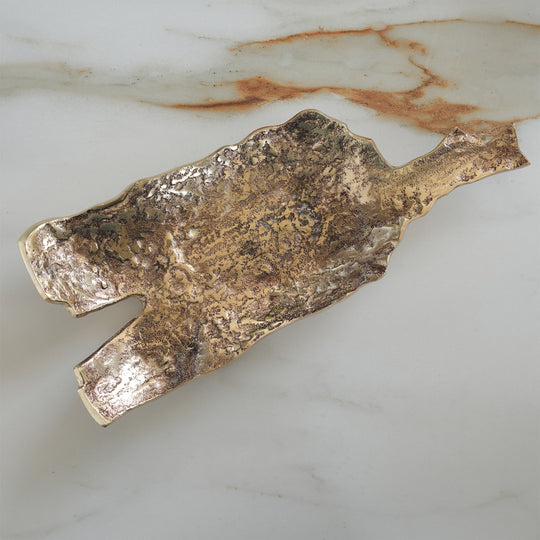 Antique Brass Rough Finish Tray/Paltter