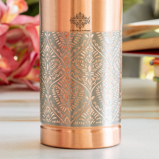Half Embossed Authentic Copper Bottle 1150 ML