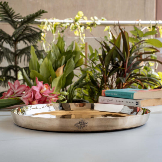 Pure Bronze Plate / Thali – Traditional Kansa Thali