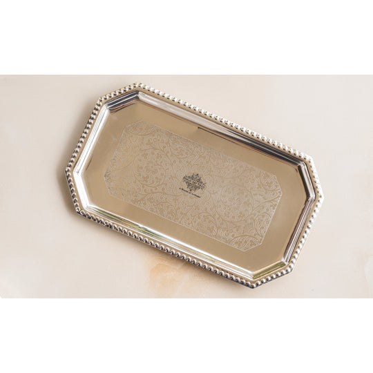 Silver Plated Hammered Bowl with Lid & Spoon