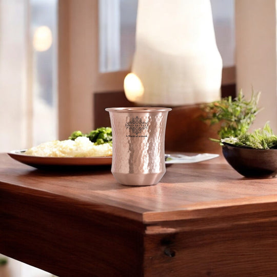Pure Copper Hammered & Smooth Design Glass