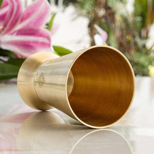 Brass Matt Finish Rugail Glass