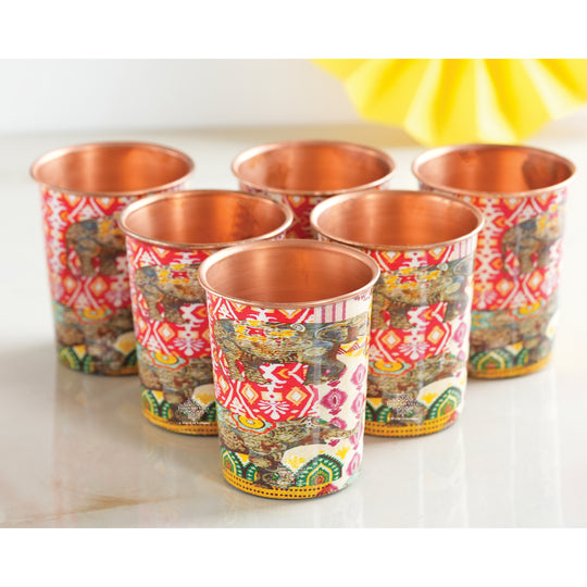 Copper water glass premium artisan India crafted