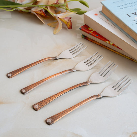 Steel Copper Desert Fork- Antique Finish Design