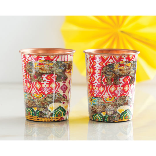 Premium copper glass for natural water drinking use