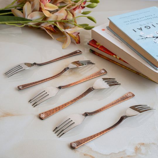 Steel Copper Desert Fork- Antique Finish Design