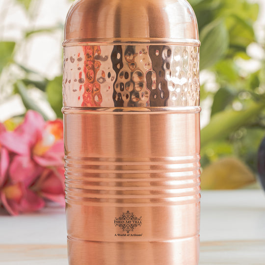 Pure Copper Water Bottle With Maharaja Style
