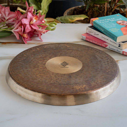 Pure Bronze Plate / Thali – Traditional Kansa Thali