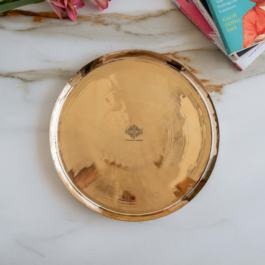Pure Bronze Plate / Thali – Traditional Kansa Thali