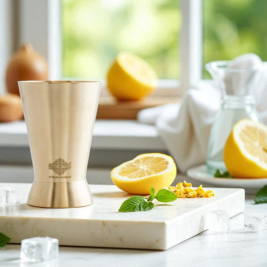 Brass Matt Finish Rugail Glass