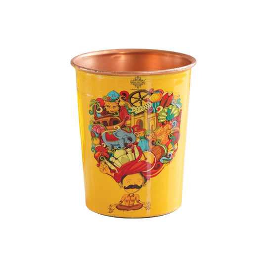 Premium copper glass for home wellness hydration
