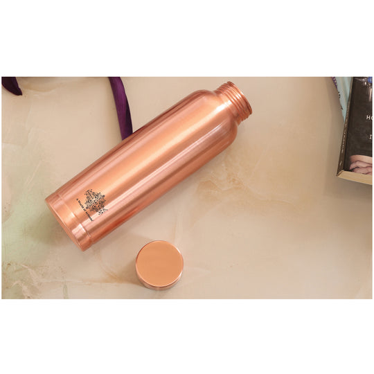 Doctor's Choice Pure Copper Water Bottle with Ergonomic Design