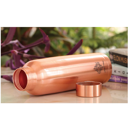 Doctor's Choice Pure Copper Water Bottle with Ergonomic Design