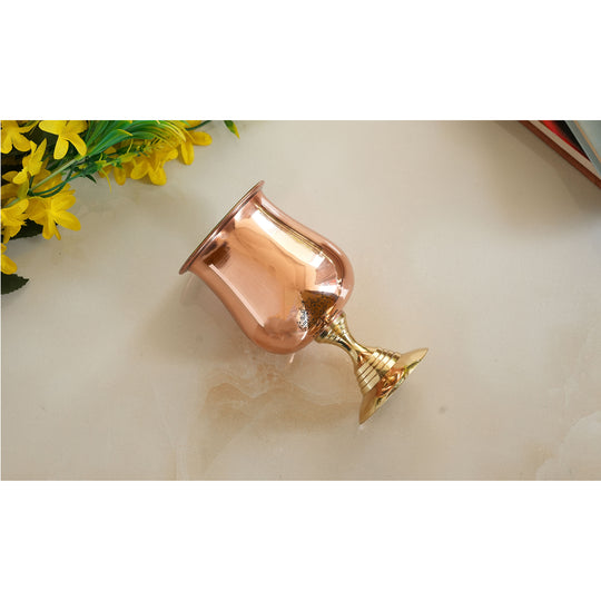Premium copper glass for drinking wine