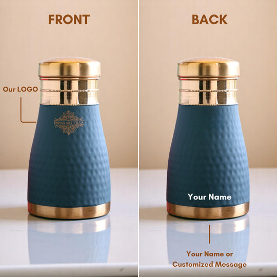 Personalized Copper Silk Finish Bedroom Water Bottle 950 ML