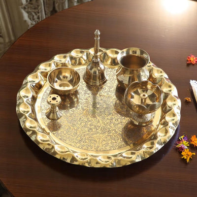 Copper & Brass Pooja Thali