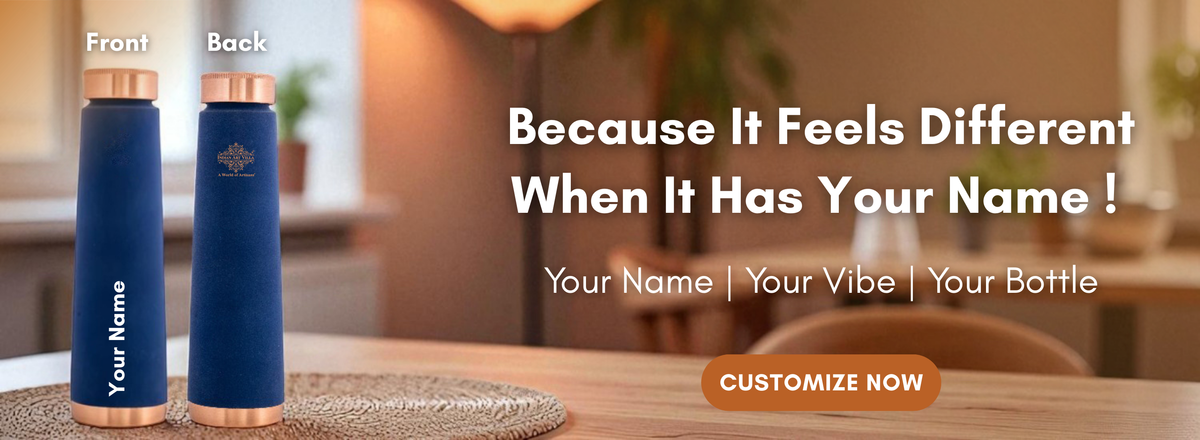 Customize now, copper bottle with your name