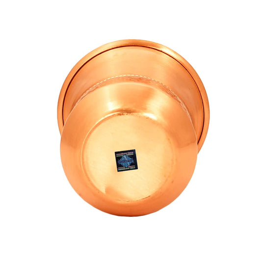 Pure Copper Hammered & Smooth Design Glass