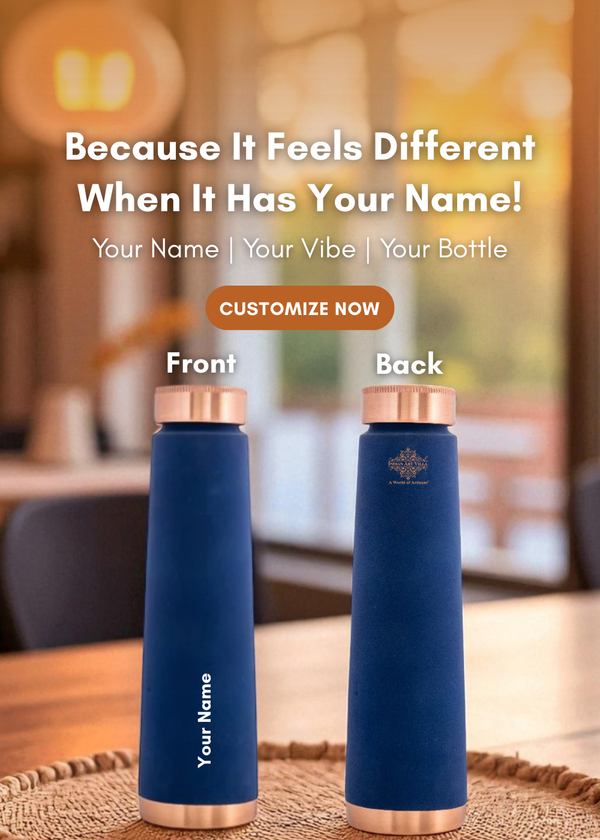 Customize now, copper bottle with your name