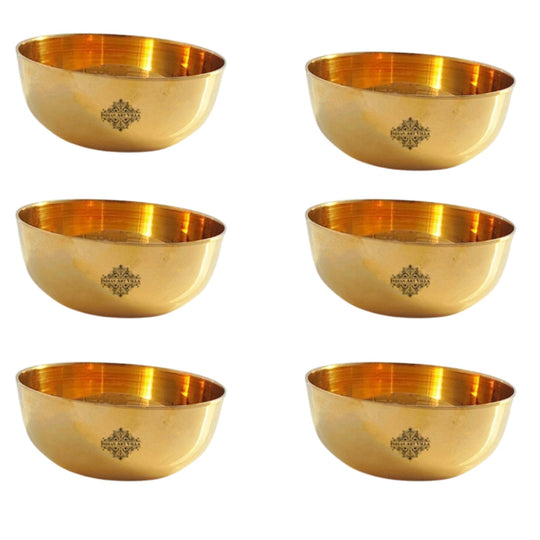 Pure Bronze Plain Katori Bowl – 8.5 cm