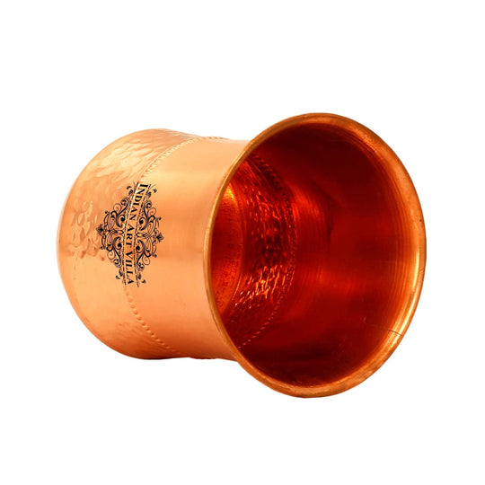 Pure Copper Hammered & Smooth Design Glass
