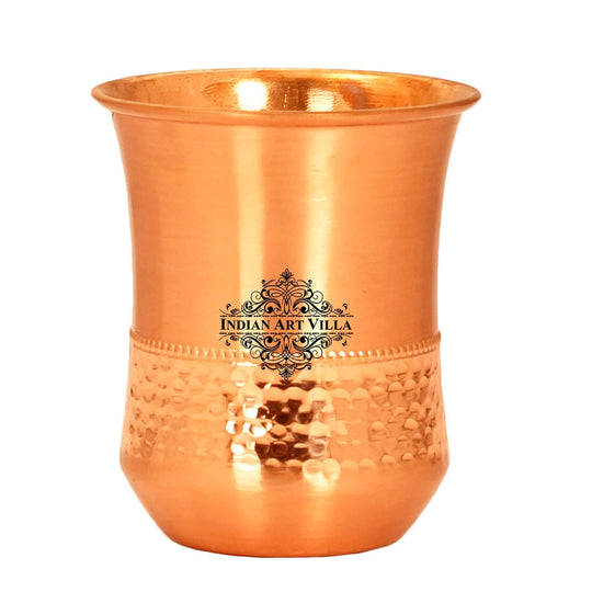 Pure Copper Hammered & Smooth Design Glass