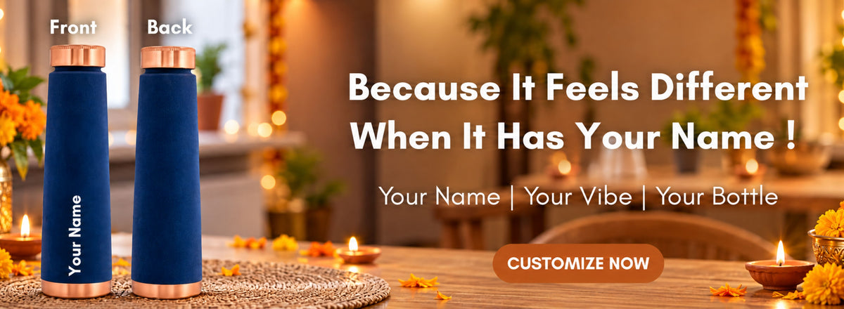 Customize now, copper bottle with your name