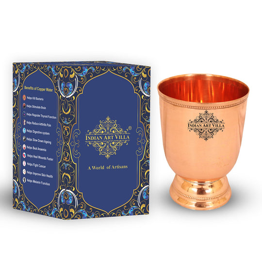 Copper drinking tumbler Indian handmade